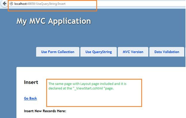 MVC Application